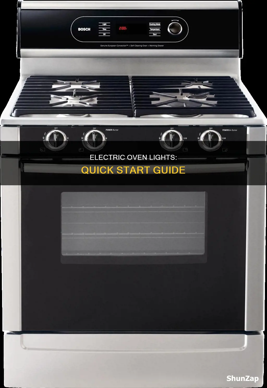 how quickly should an electric oven light