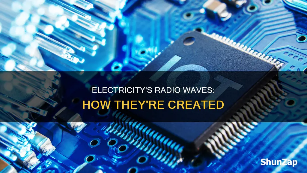 how radio waves are created by electricity