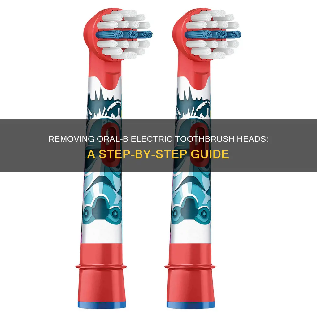 how remove oral b electric toothbrush heads