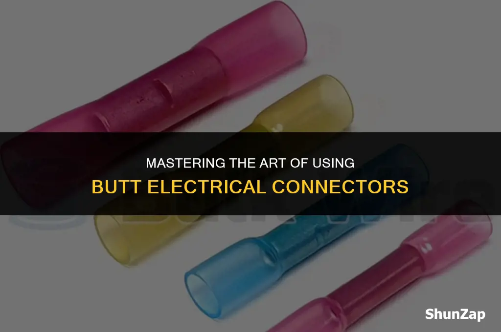 how ro use butt electrical connector