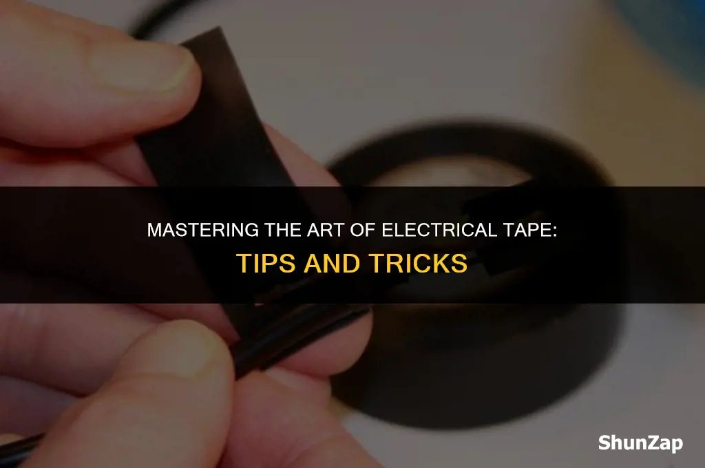 how ru use electrical tape