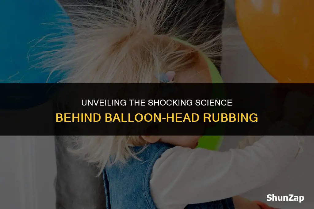 how rubbing a ballon on your head uses static electricity