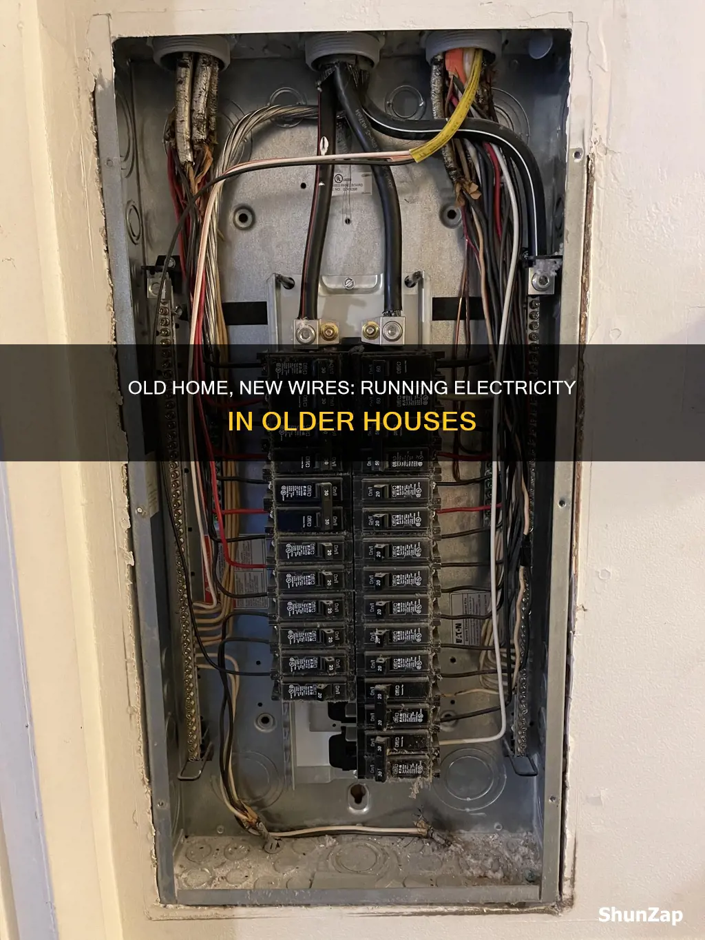 how run electric in an old house