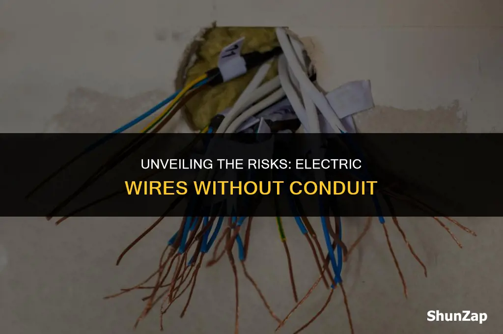 how safe is it to use electric wire without conduit