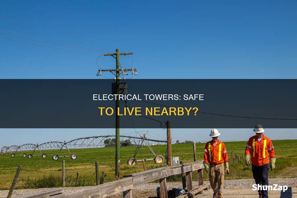 how safe is living near electrical towers