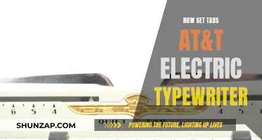 Setting Tabs on Your AT&T Electric Typewriter: A Guide