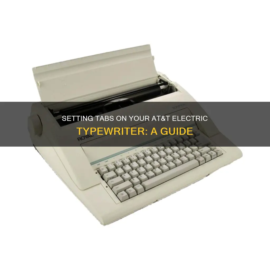 how set tabs at&t electric typewriter