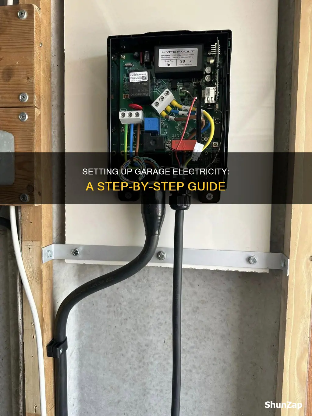 how set up electric for a garage