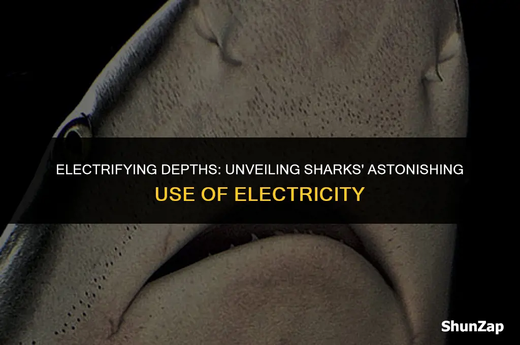 how sharks use electricity