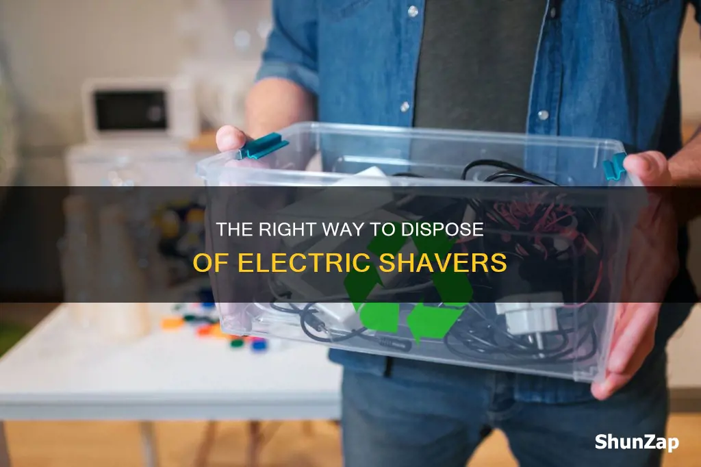 how should i throw my electrics shaver