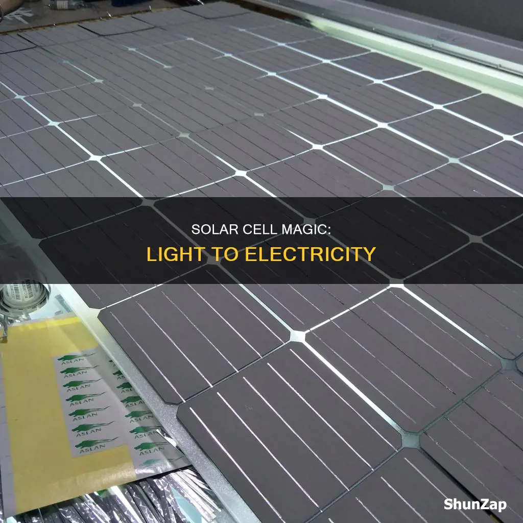 how solar cell convert light into electricity