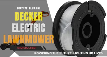 Black+Decker Electric Lawnmower: Getting Started