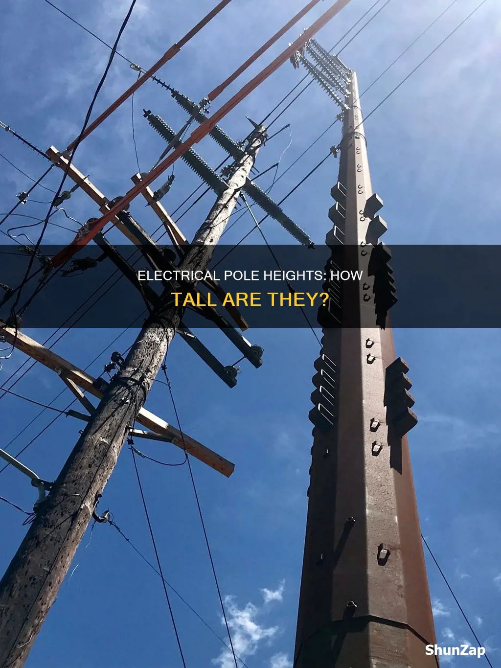 how tall is a house electrical pole