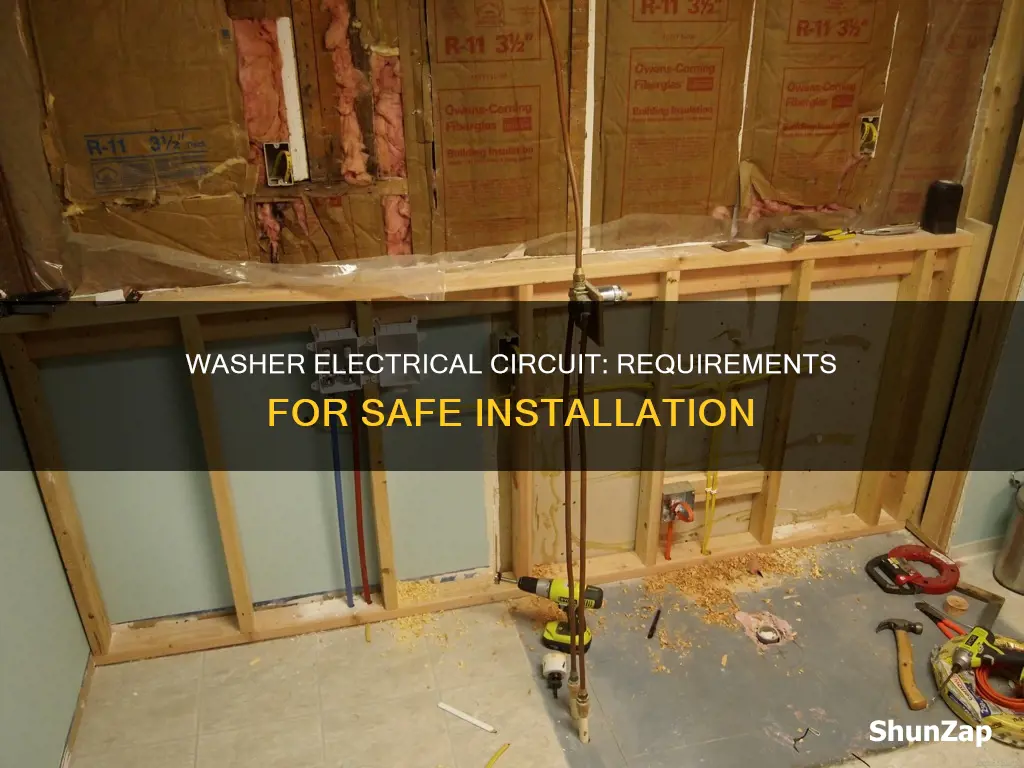 how tell requirements for washer electrical curcuit