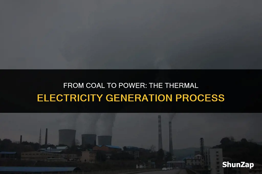 how thermal electricity is generated using coal