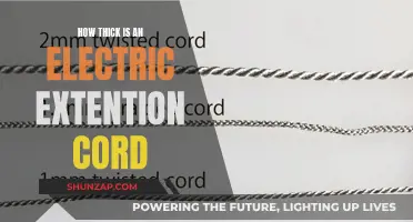 Electric Extension Cord Thickness: Know the Standard Measurements