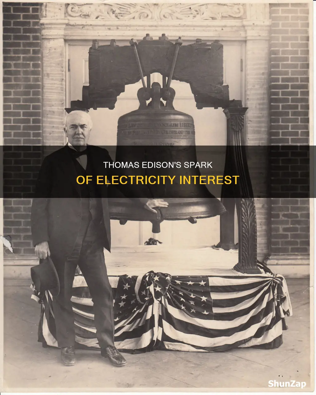 how thomas edison became interested in electricity