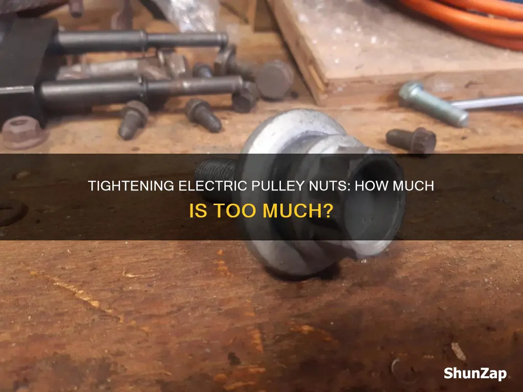 how tight should electric pulley nuts be