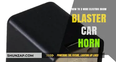 Wiring Your Electric Boom Blaster Car Horn: A 3-Wire Guide