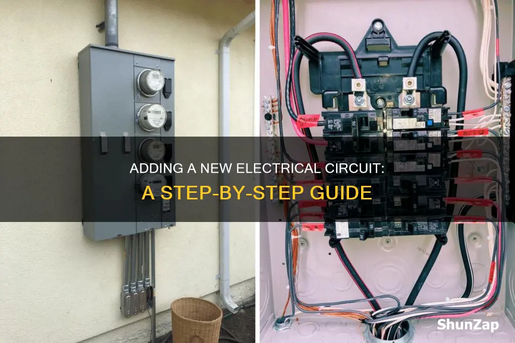 how to add a new electrical circuit