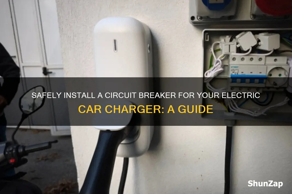 how to add circuit breaket for electric car charger
