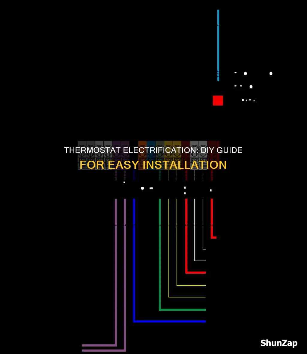 how to add electric connection to thermostat