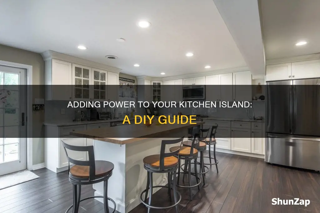 how to add electric to kitchen island