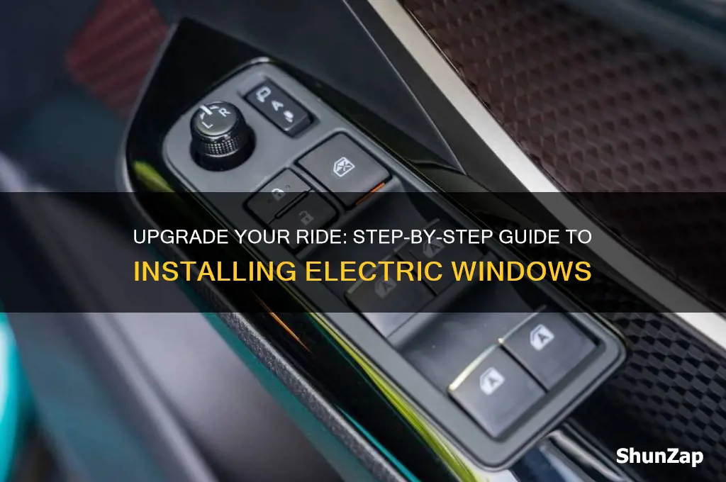 how to add electric windows to car