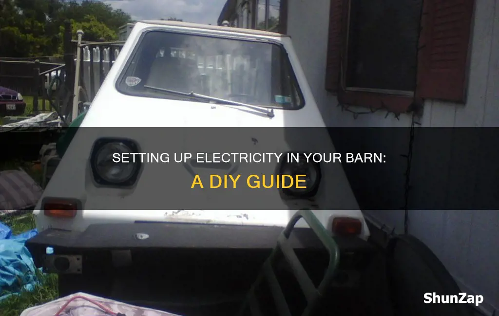 how to add electricity to a barn