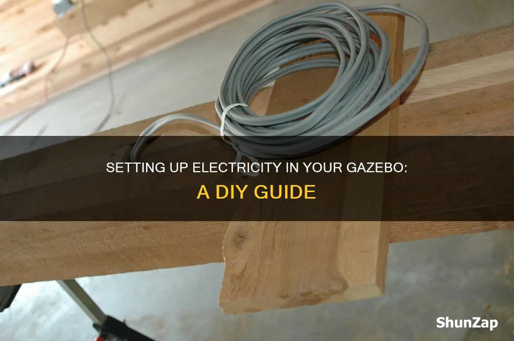how to add electricity to a gazebo