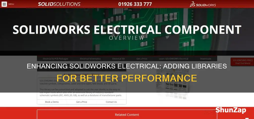 how to add library to solidworks electrical