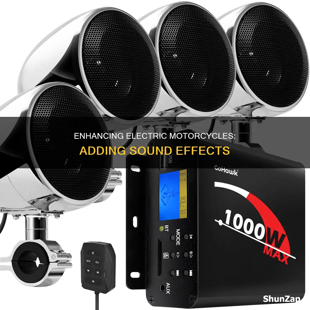 how to add sound to electric motorcycle