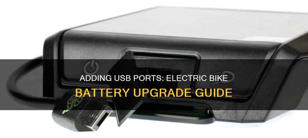 how to add usb port electric bike battery