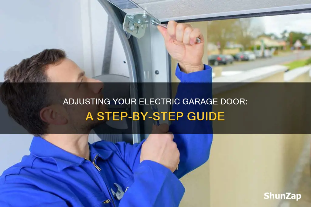 how to adjust an electric garage door