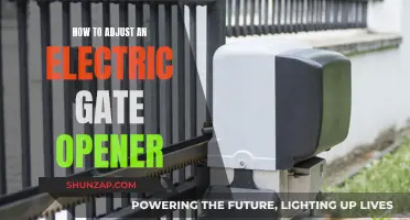 Adjusting Your Electric Gate Opener: A Step-by-Step Guide