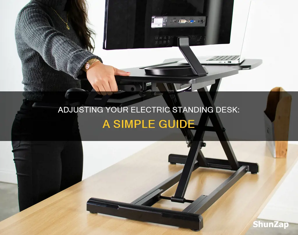 how to adjust an electric standing desk