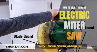 Adjusting Your Chicago Electric Miter Saw: A Guide