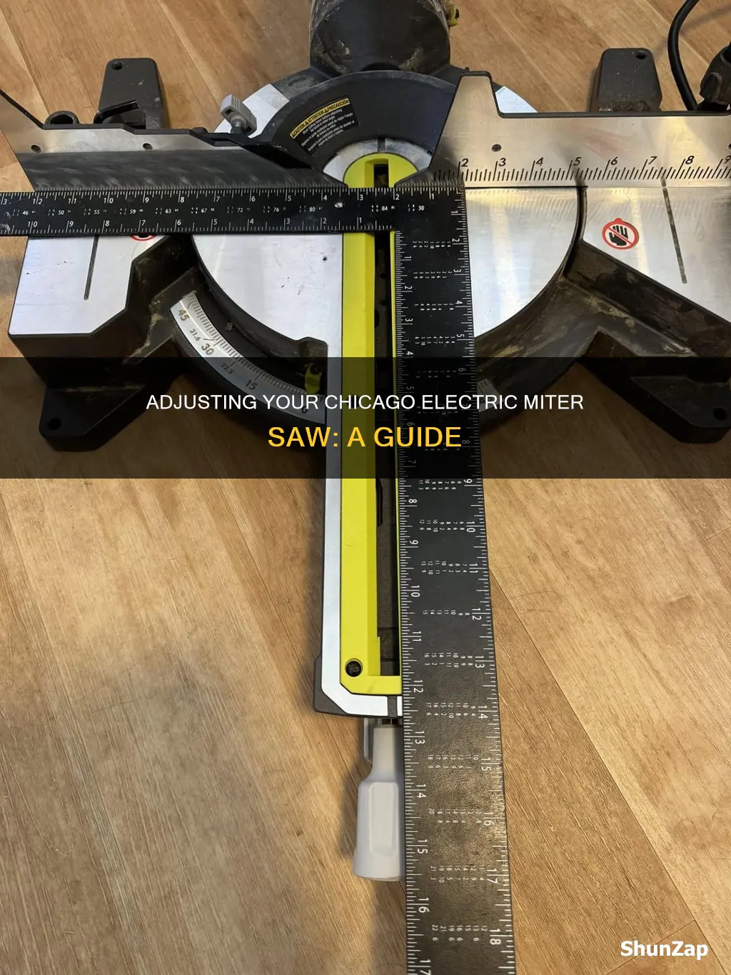 how to adjust chicago electric miter saw
