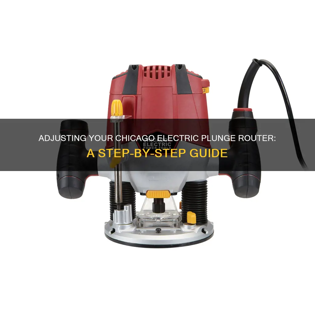 how to adjust chicago electric plunge router