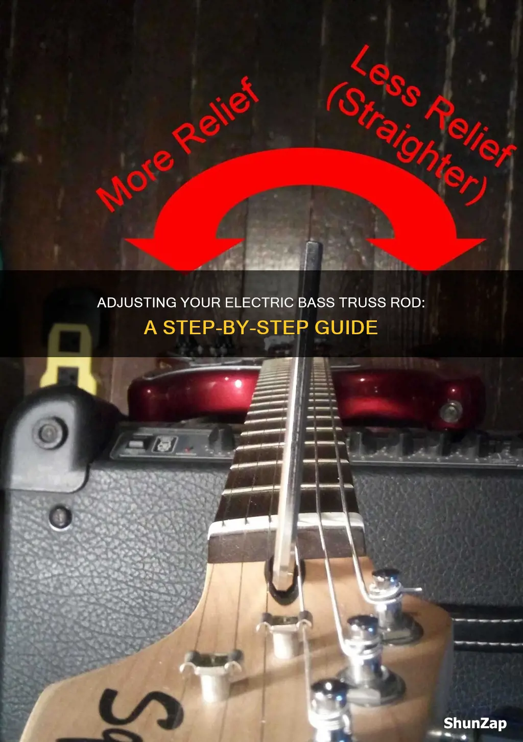 how to adjust electric bass truss rod