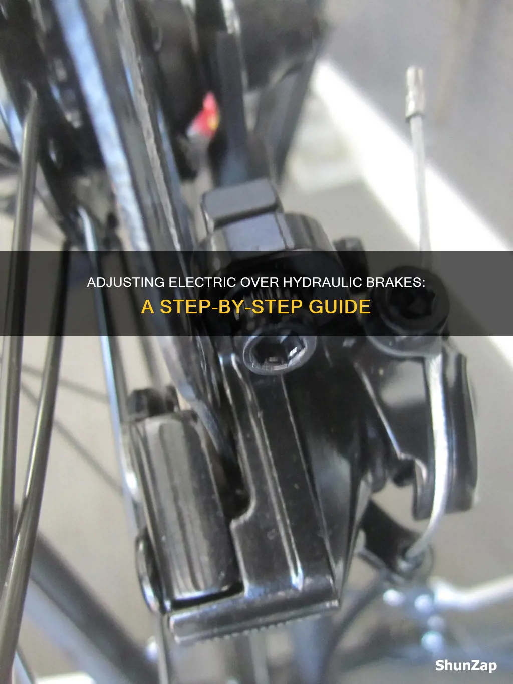 how to adjust electric over hydraulic brakes