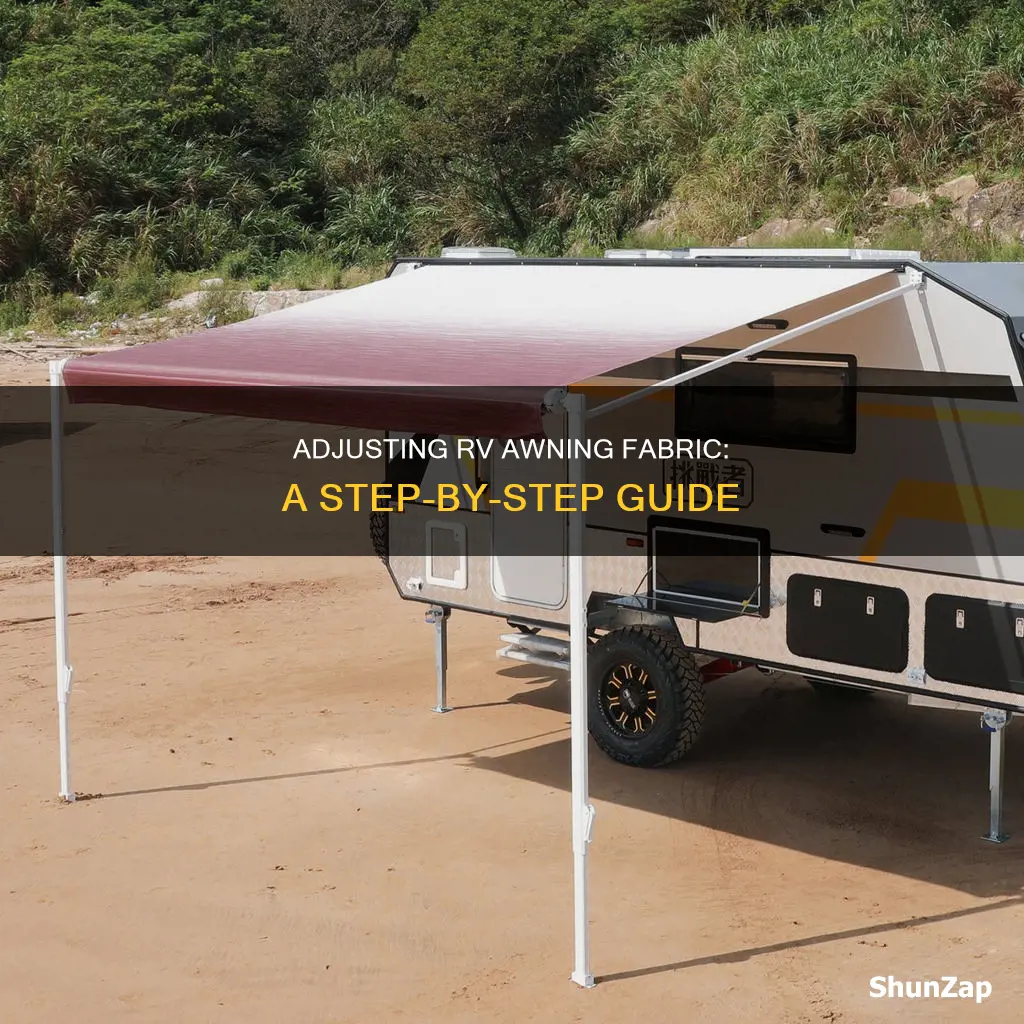 how to adjust electric rv awning fabric