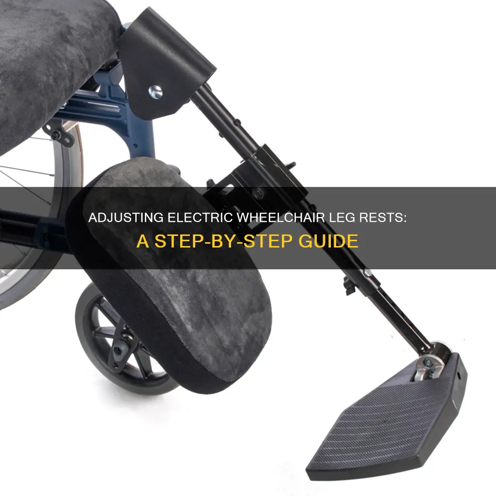how to adjust electric wheelchair leg rests