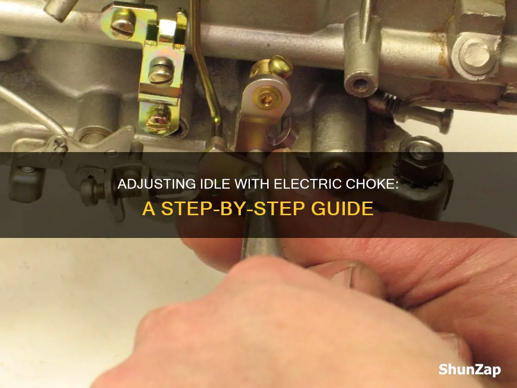 how to adjust idle with electric choke