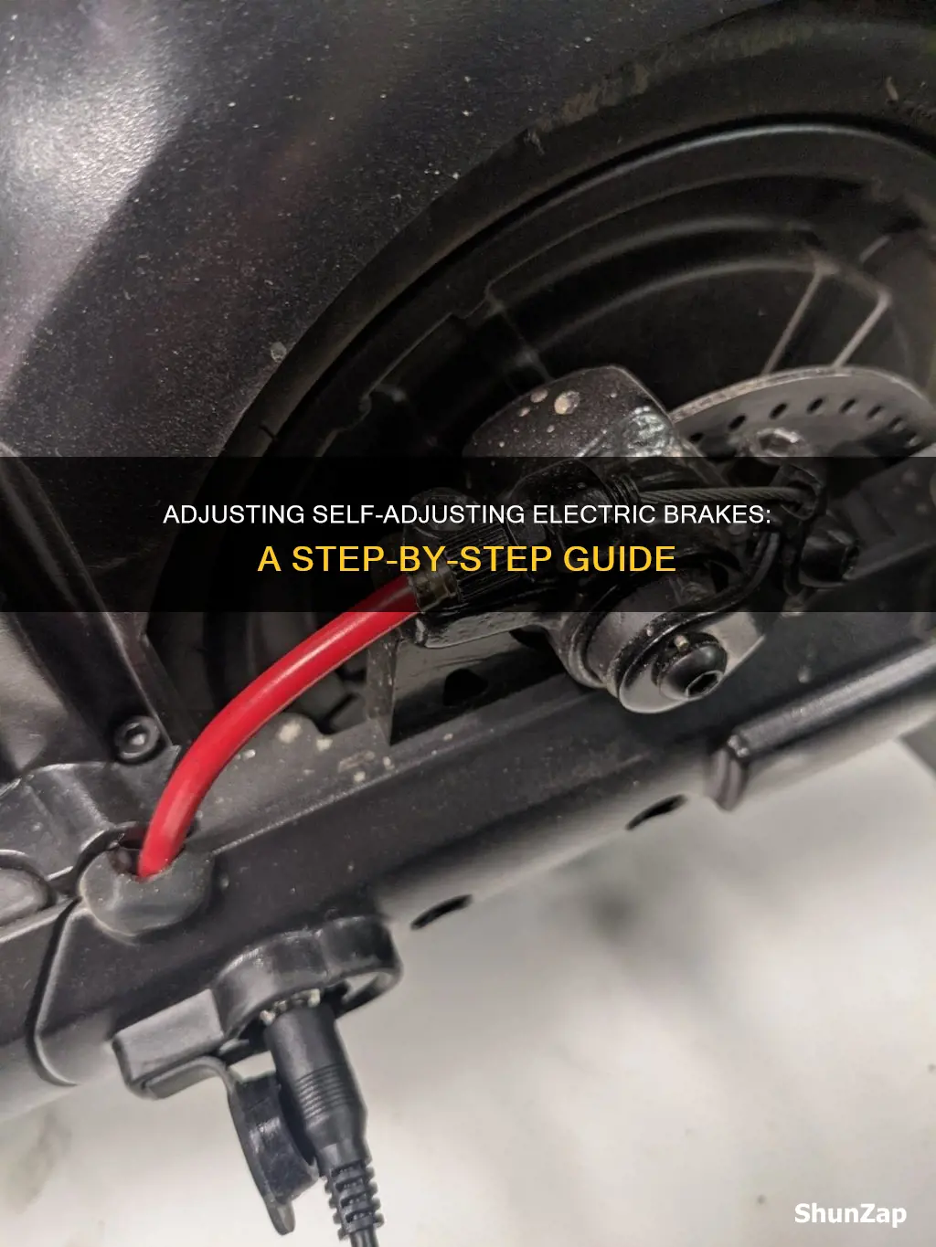 how to adjust self adjusting electric brakes