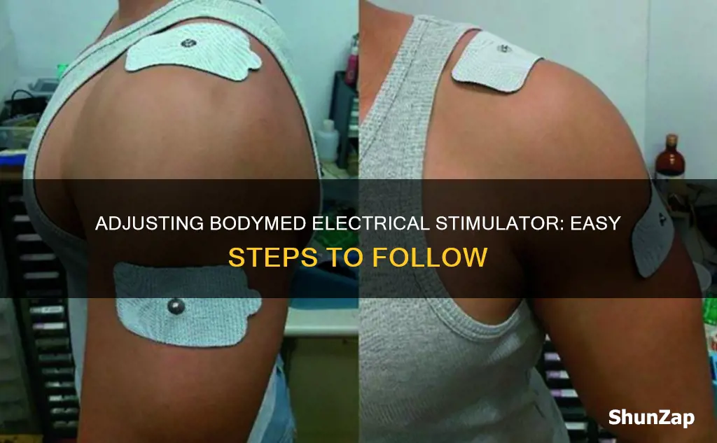 how to adjust the bodymed electrical stimulater