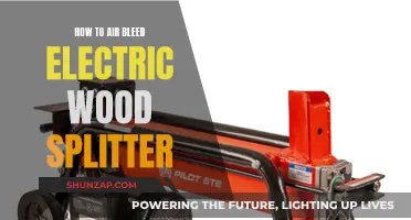 Air Bleeding an Electric Wood Splitter: A Step-by-Step Guide