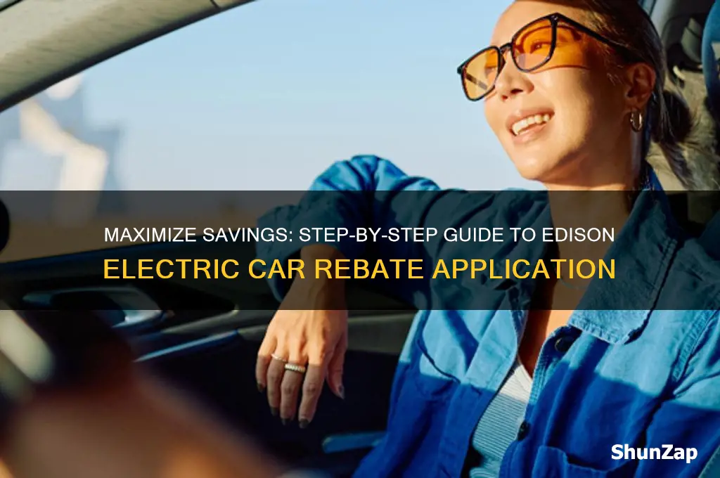how to apply edison electric car rebate