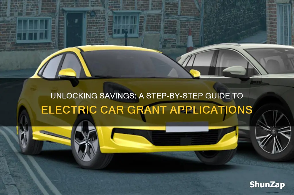 how to apply for electric car grant