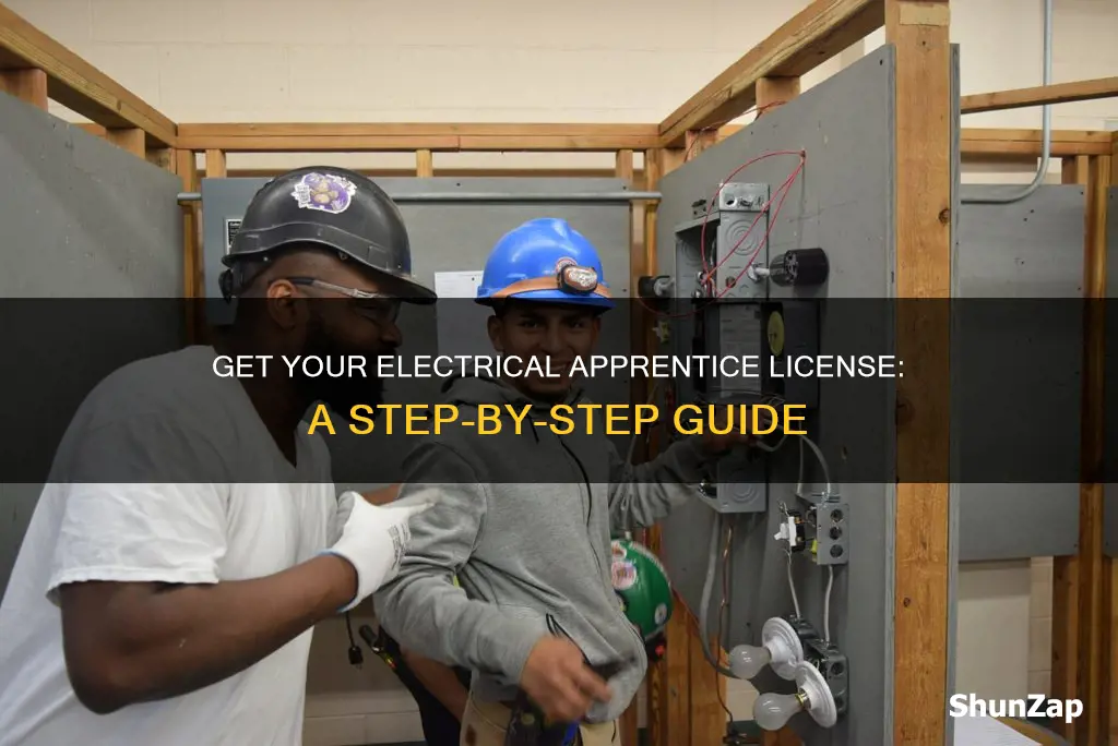 how to apply for electrical apprentice license